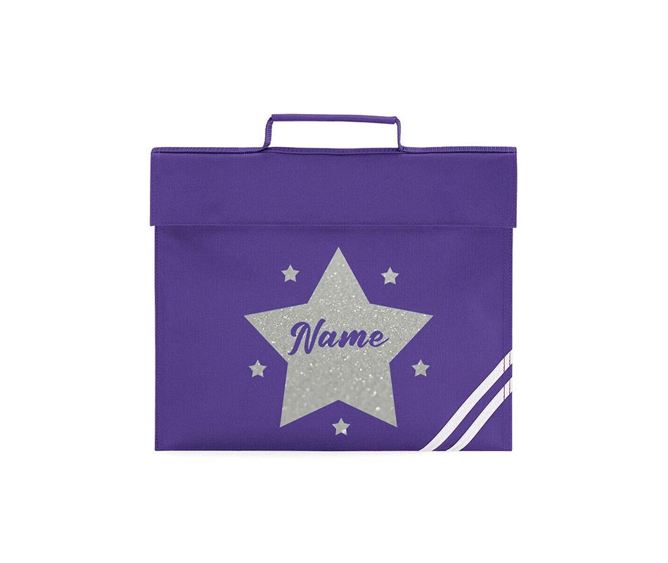 Personalised School Book Bag Childrens Star Any Name Boys Girls PE Kit Gift