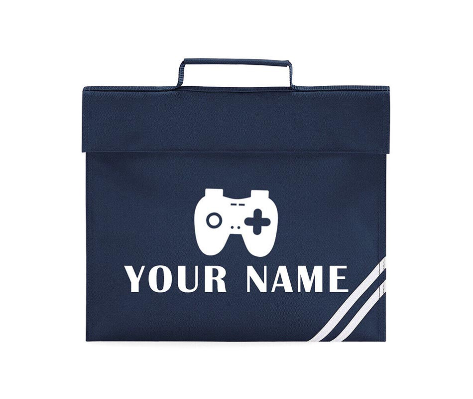 Personalised Gamer School Book Bag Children PE Boys Girls Kids Gaming Gift