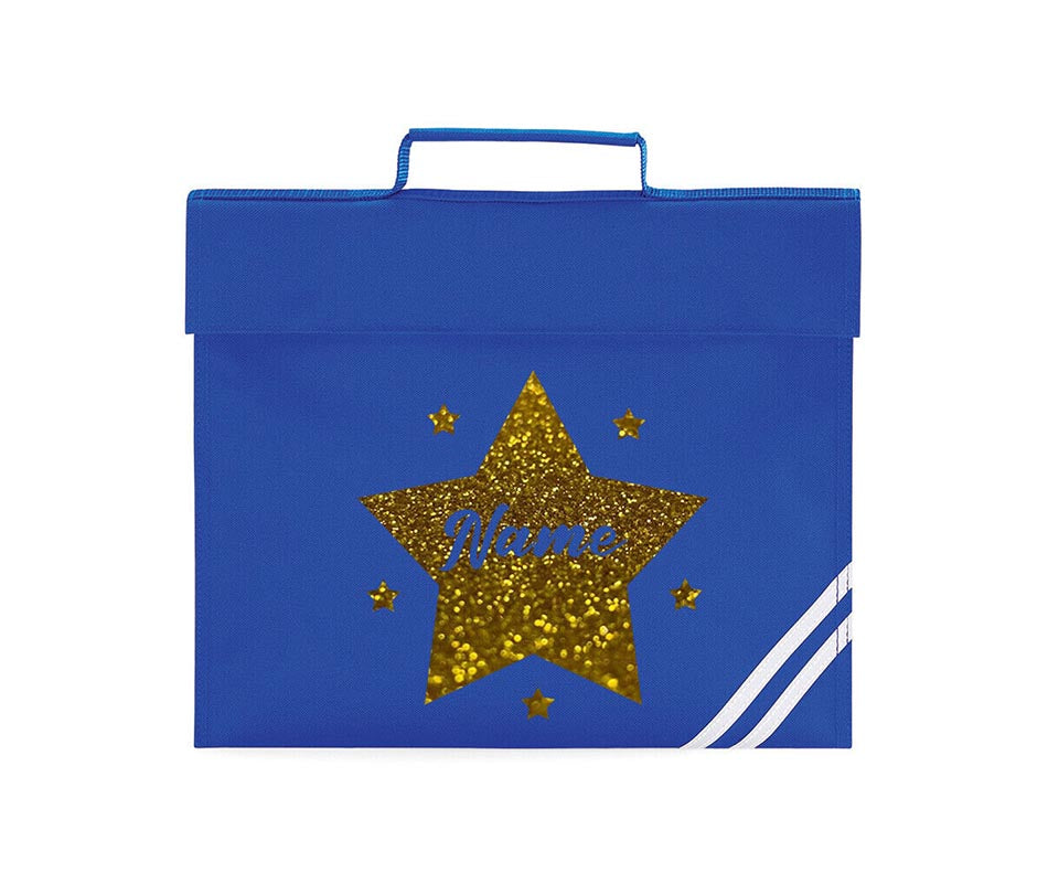 Personalised School Book Bag Childrens Star Any Name Boys Girls PE Kit Gift