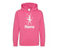 Personalised Gymnastic Girl Hoodie Ballet Dancer Custom Printed Name Hoodies