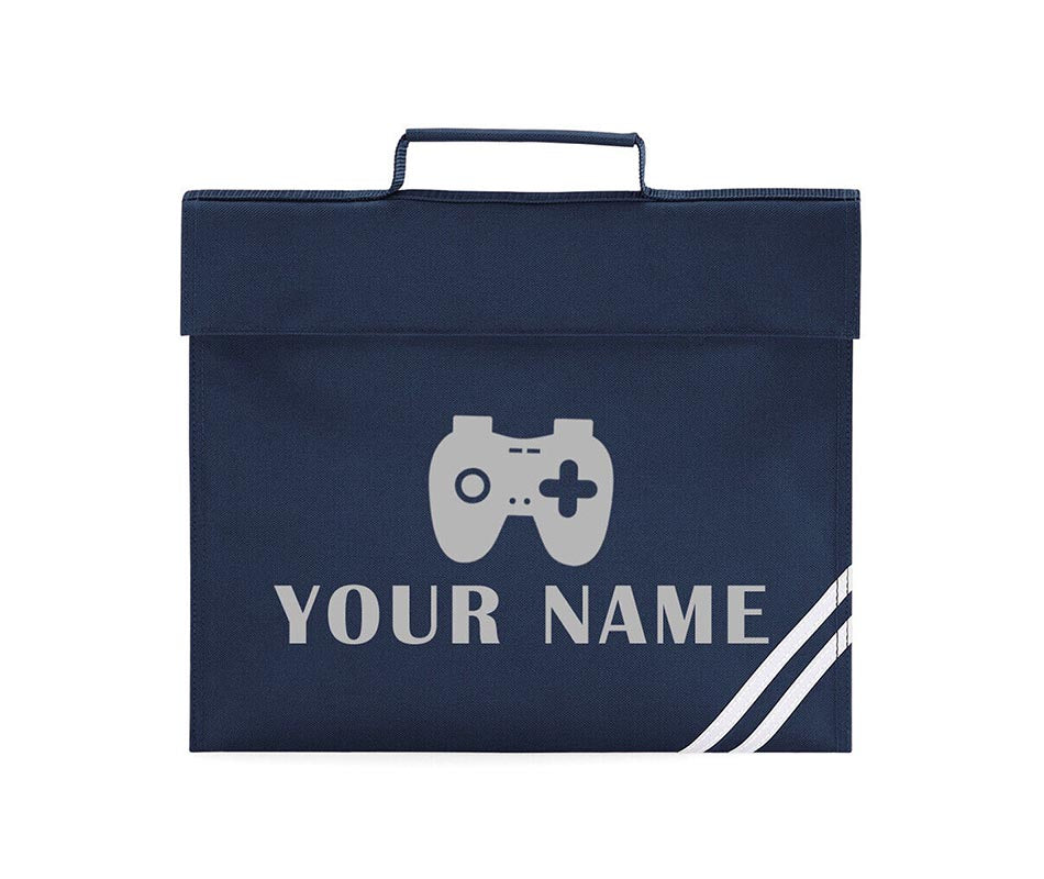 Personalised Gamer School Book Bag Children PE Boys Girls Kids Gaming Gift