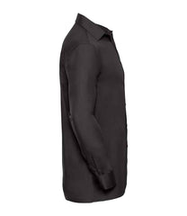 Russell Collection Long Sleeve Easy Care Cotton Poplin Shirt