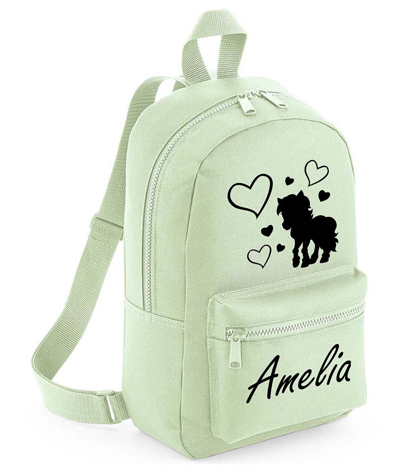 Personalised Girls Backpack Unicorn Bag Mini School PE Club Nursery Any Name Rucksack