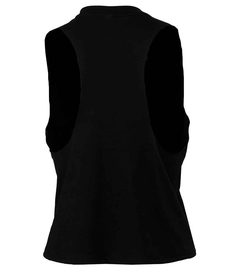 Bella Ladies Racer Back Cropped Tank Top