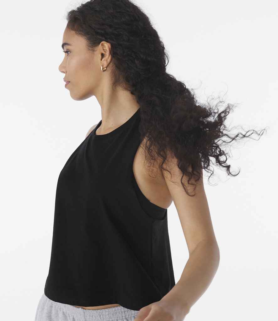Bella Ladies Racer Back Cropped Tank Top