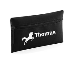 Personalised Pencil Case With Unicorn Print School Equipment Pens Bag Case Gift