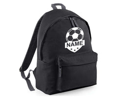 Personalised Football School Backpack Bag Kids Any Name Text Girls Boys Rucksack Casual and Travel Bag PE Kit