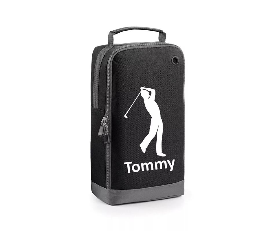 Personalised Golf Boot Bags Sports School Gym PE Accessories Customised Kit Bag