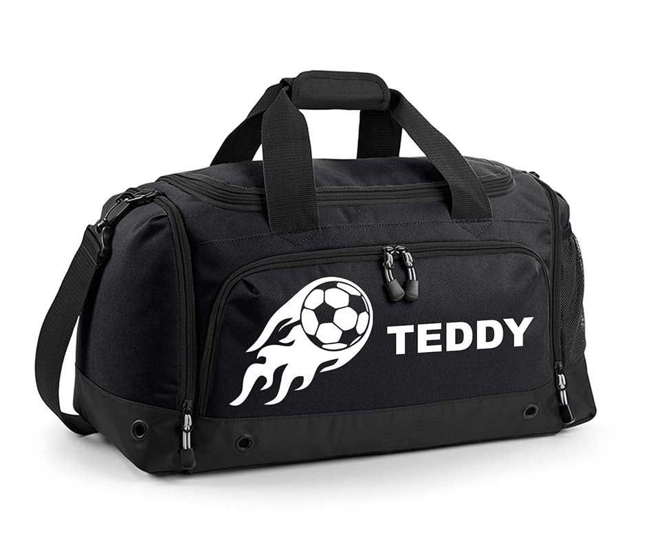 Personalised Football Holdall With Your Name Or Club Kids Boys Men Kit Bag Water-Resistant Unisex Comfortable