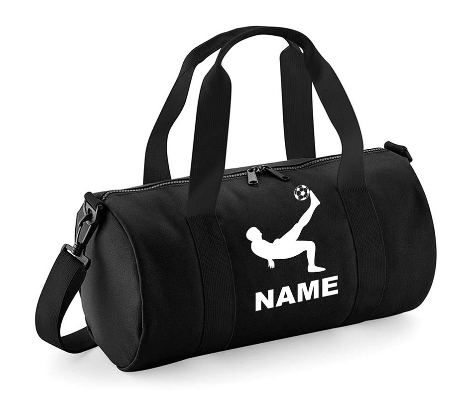 Personalised Football Player with Your Name School Gym Kit Kids Bag Gift Gym Essentials