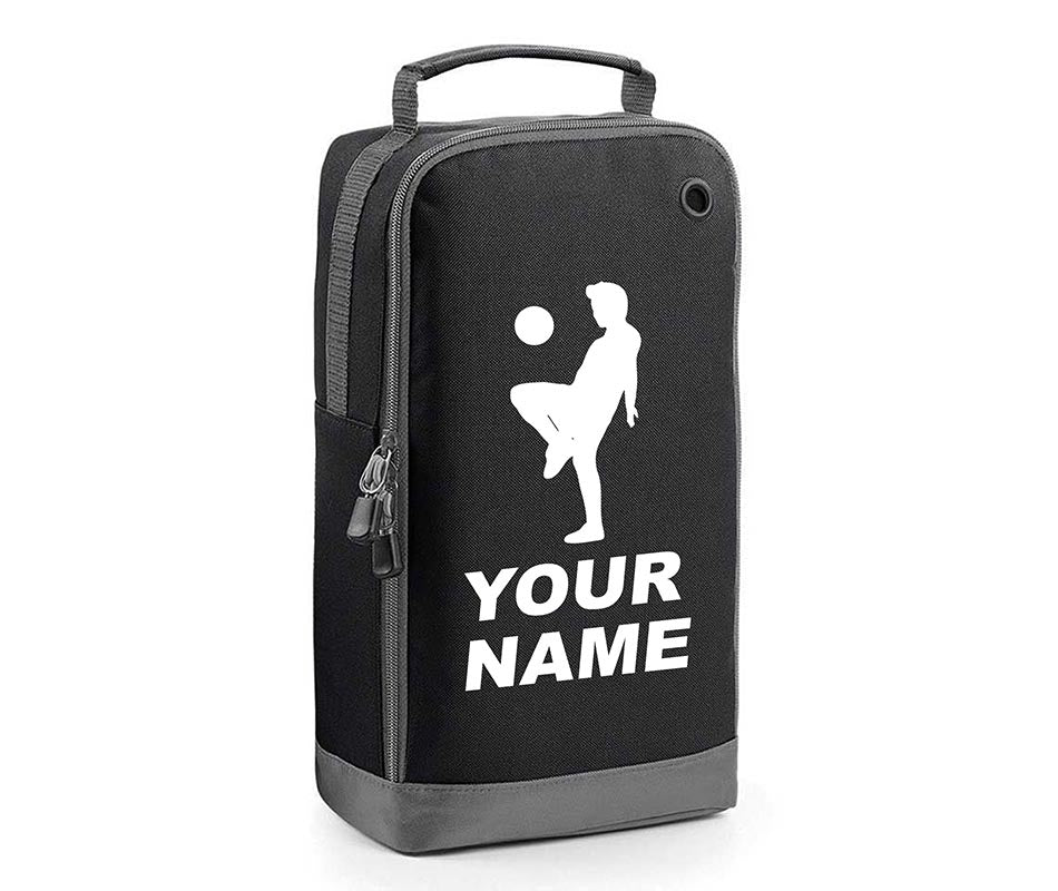 Personalised Any Name Children Football Player Boot Bag Boys Rugby Kids Sports PE Kit Bag