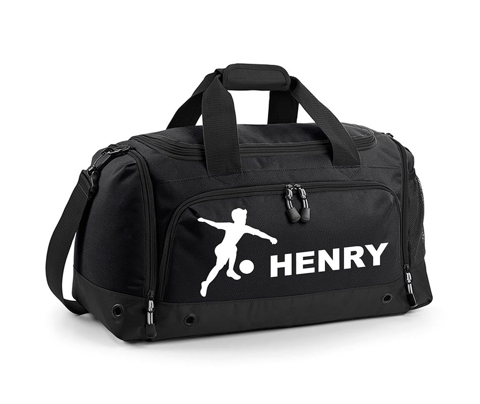 Personalised Football Holdall With Your Name Or Club Kids Boys Men Kit Bag