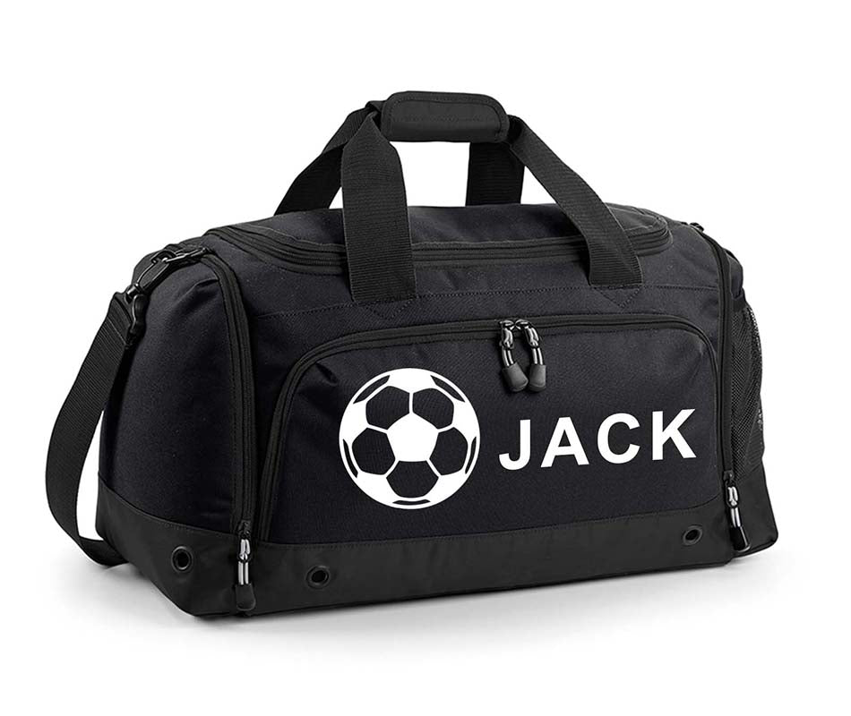 Personalised Football Holdall With Your Name Or Club Kids Boys Mens Kit Bag