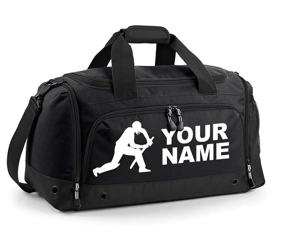 Personalised Cricket Holdall with Your Name or club Kids Boys Mens Kit Bag Bag