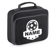 Personalised Football Name Lunch Bag Boys Girls Insulated Children School Dinner Box