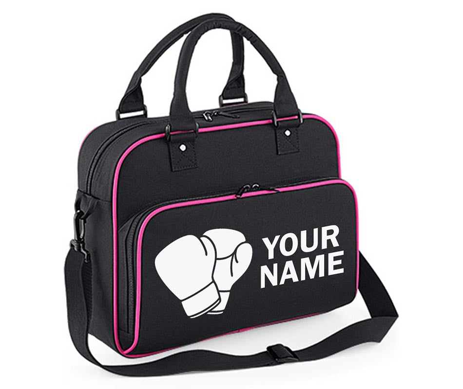 Personalised Any Name Boxing Gloves Children School Case