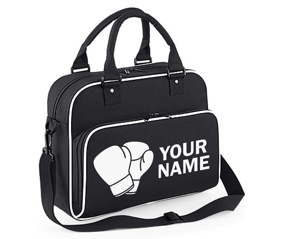 Personalised Any Name Boxing Gloves Children School Case