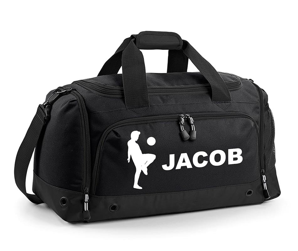 Personalised Football Holdall With Your Name Or Club Kids Boys Men Kit Bag