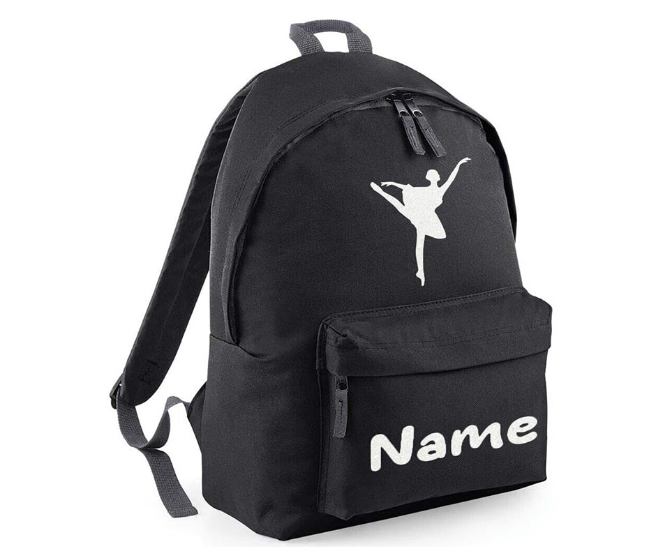 Personalised Gymnastics Ballet Dancer School Backpack Kids Any Name Text Girls