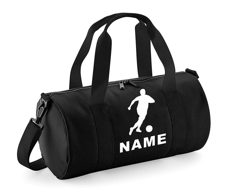 Personalised Football Player with Your Name School Gym Kit Kids Bag Gift Gym Essentials