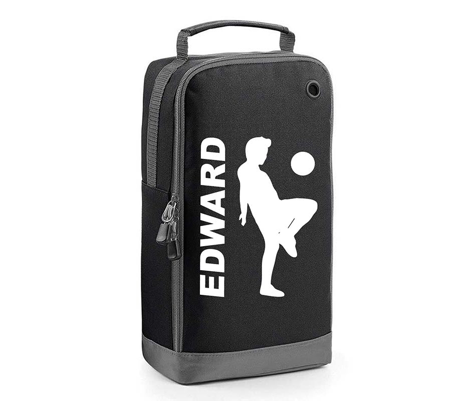 Personalised Any Name Children Football Player Boot Bag Boys Rugby Kids Sports PE Kit Bag