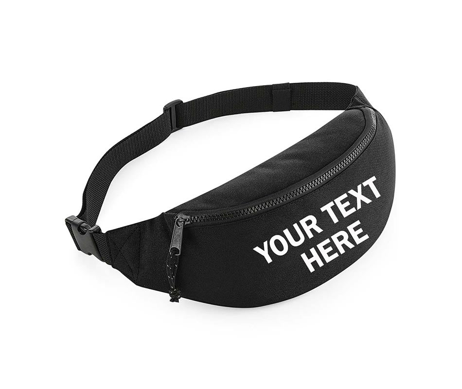 Personalised Printed Bum Bag Fanny Pack Festival Money Belt Purse Hip Wallet