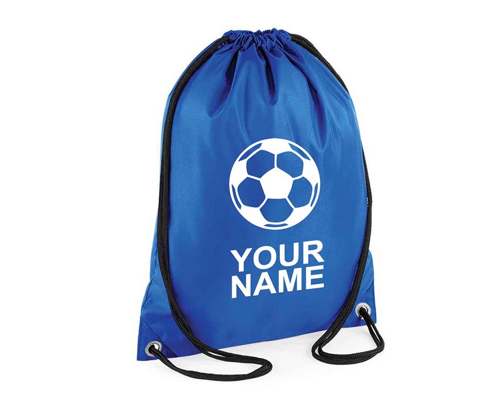 Personalised Unisex Football Pull String Bag Drawstring Ballet Kids Gift Personalised Football Unisex Pull String Bag Glitter Drawstring Ballet Kids Gift Casual Backpack