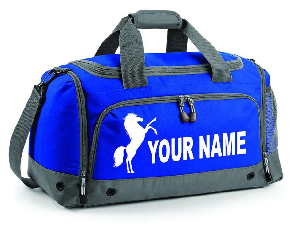 Personalised Sports Horse Jumping Riding Training Holdall Equestrian Kit Bag