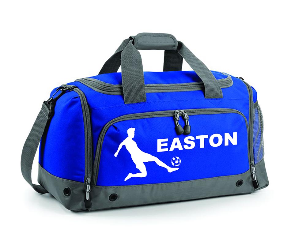 Personalised Football Holdall With Your Name Or Club Kids Boys Men Kit Bag