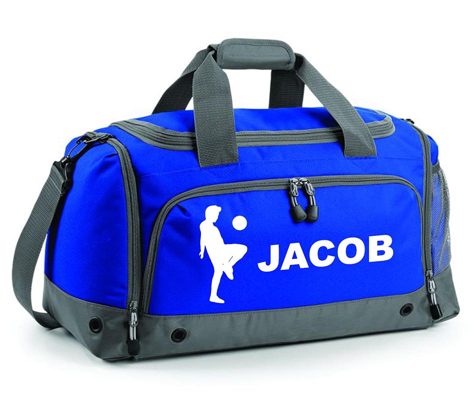 Personalised Football Holdall With Your Name Or Club Kids Boys Men Kit Bag