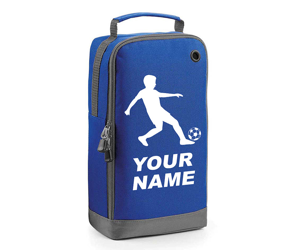 Personalised Any Name Children Football Player Boot Bag Boys Rugby Kids Sports PE Kit Bag