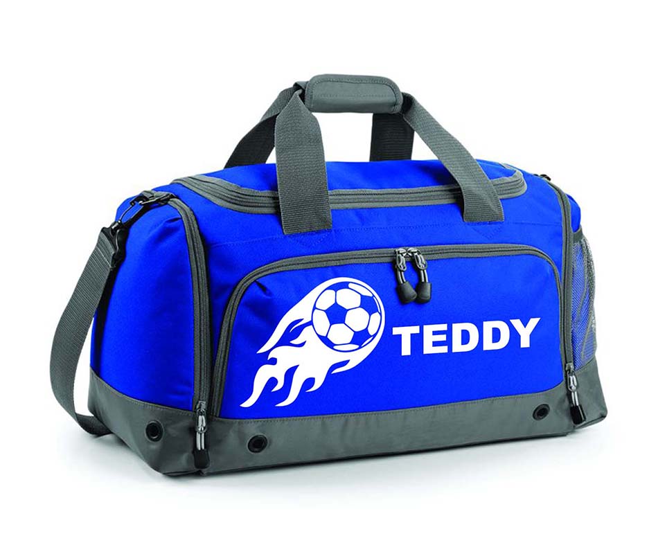 Personalised Football Holdall With Your Name Or Club Kids Boys Mens Kit Bag