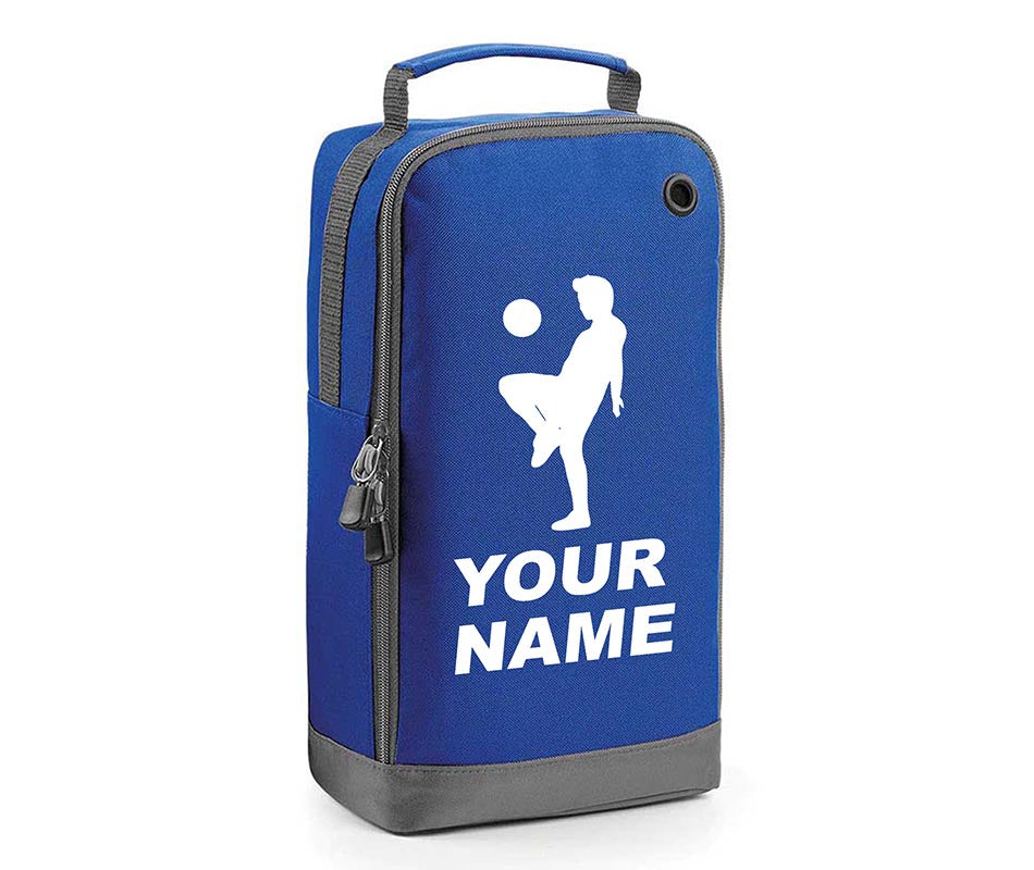 Personalised Any Name Children Football Player Boot Bag Boys Rugby Kids Sports PE Kit Bag