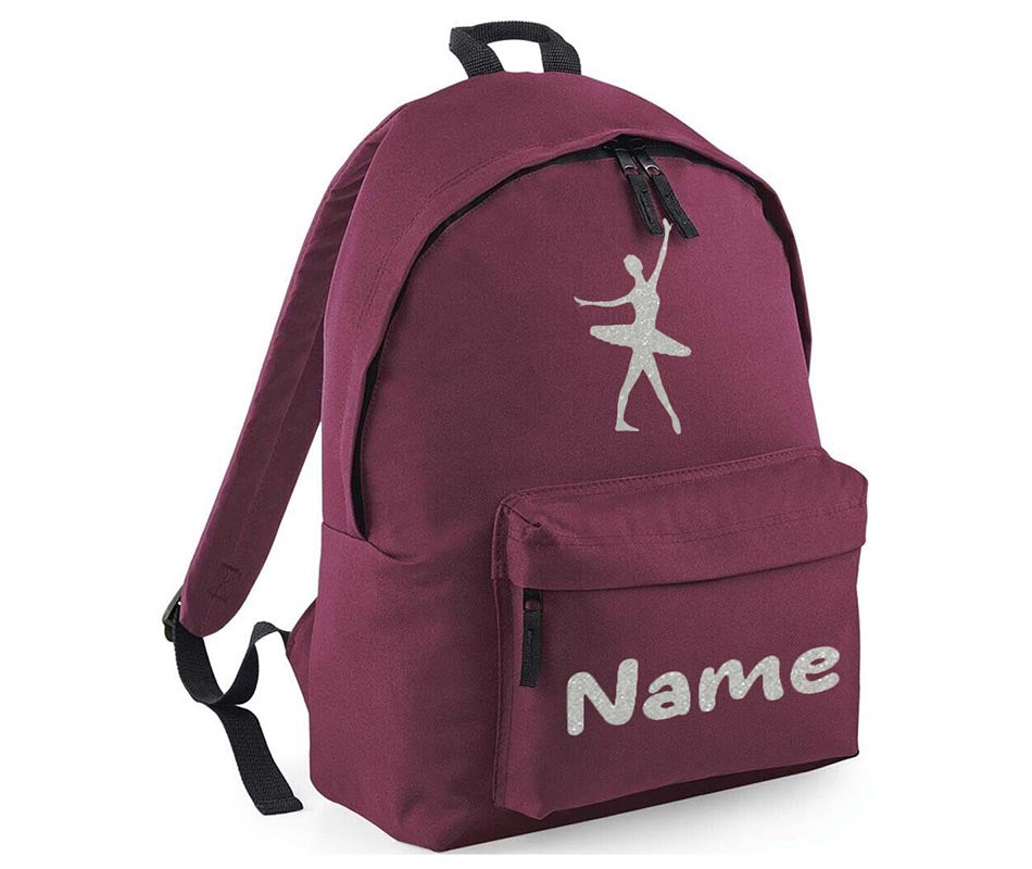 Personalised Gymnastics Ballet Dancer School Backpack Kids Any Name Text Girls