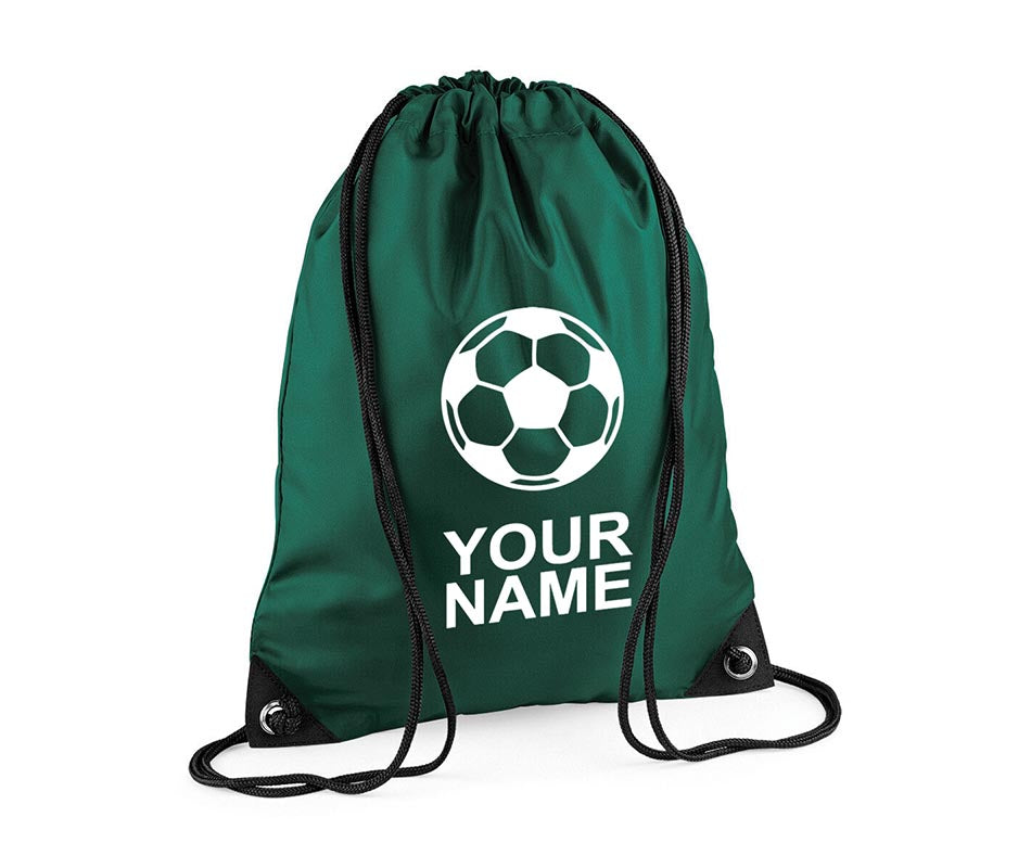 Personalised Unisex Football Pull String Bag Drawstring Ballet Kids Gift Personalised Football Unisex Pull String Bag Glitter Drawstring Ballet Kids Gift Casual Backpack