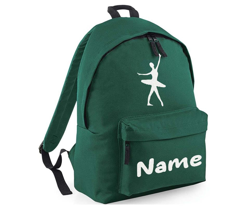 Personalised Gymnastics Ballet Dancer School Backpack Kids Any Name Text Girls