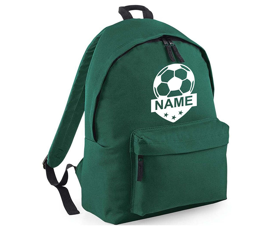 Personalised Football School Backpack Bag Kids Any Name Text Girls Boys Rucksack Casual and Travel Bag PE Kit