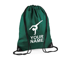 Personalised Unisex Gymnastics Girl Dance Pull String Bag Drawstring Ballet Kids Gift Casual Backpack