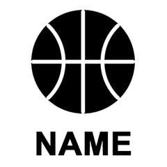 Basketball Stickers - Personalised With Your Name