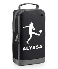 Personalised Girls Football Boot Bag Kids Footballer Sports School Pe Kit Gift