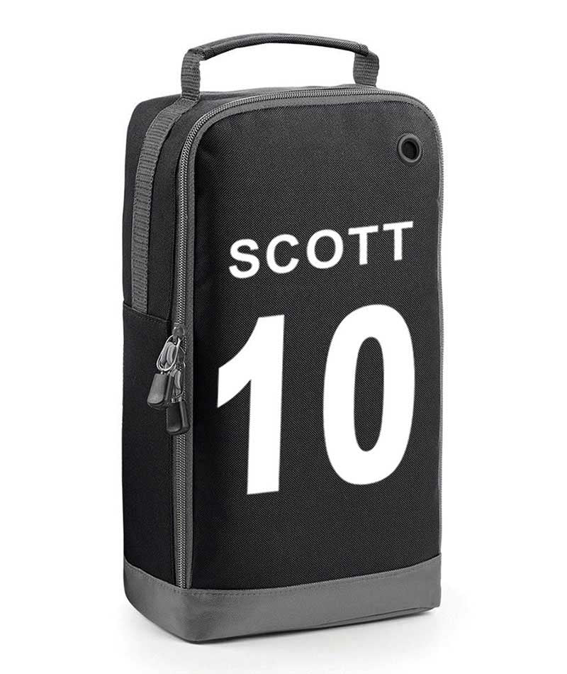 Personalised Any Number and Name Boot Bags Football Rugby Sports PE Gym Kit Bag