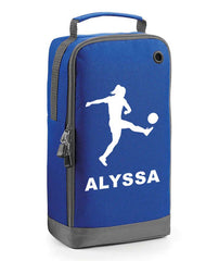 Personalised Girls Football Boot Bag Kids Footballer Sports School Pe Kit Gift