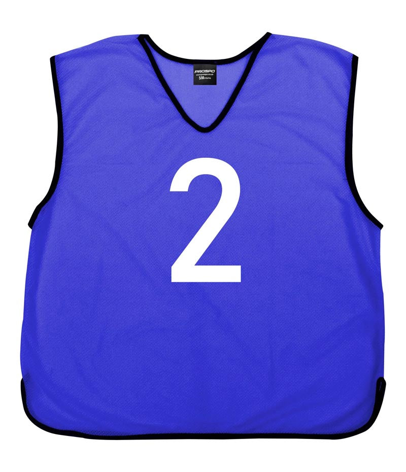 Personalised Custom Front and Back Numbered Football Training Bibs