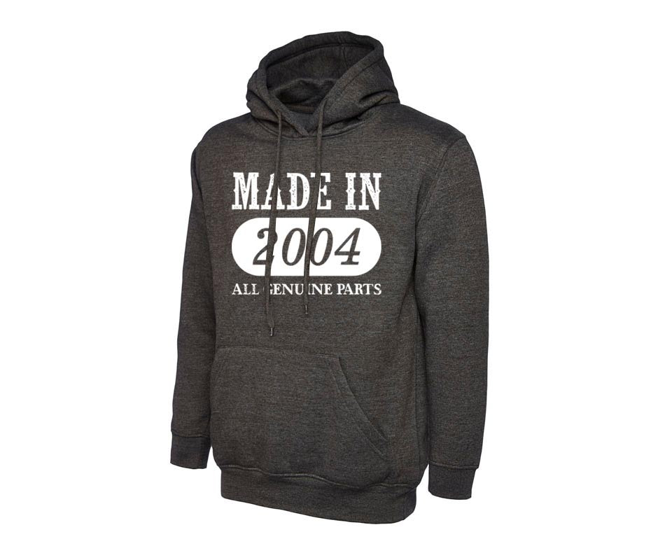 Made In 2004 Hoodie Jumper Top Workwear Sportswear Outerwear Unisex Hoodies