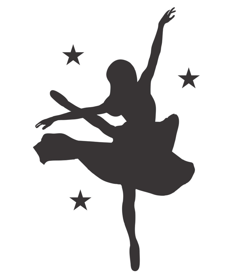 Gymnastics Dance Sticker - Personalised With Your Name