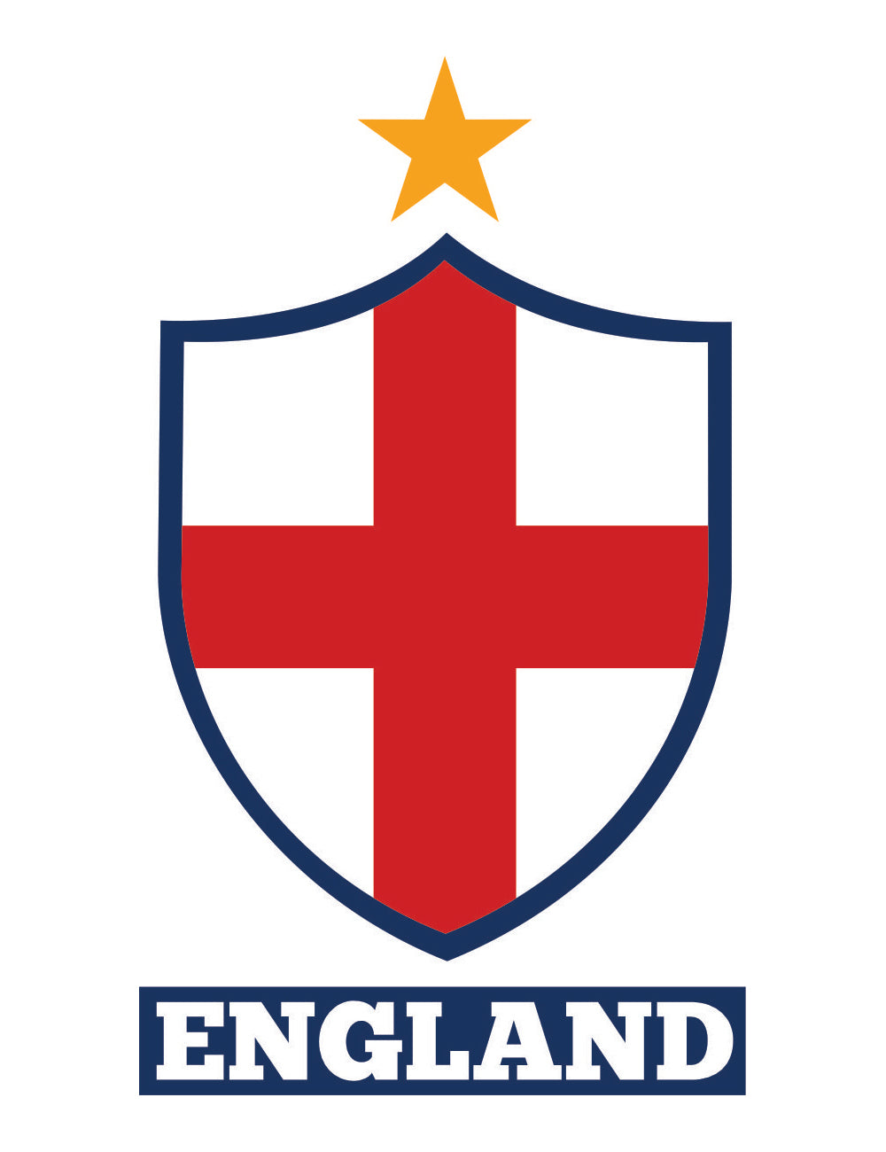 England Flag Badge Stickers - Personalised With Your Name