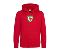 Personalised Wales Style Football Kids Hoodie Kits Customised Printed Name