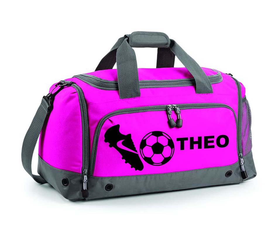 Personalised Football Holdall With Your Name Or Club Kids Boys Men Kit Bag