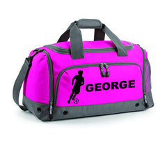 Personalised Football Holdall With Your Name Or Club Kids Boys Men Kit Bag