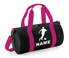 Personalised Football Player with Your Name School Gym Kit Kids Bag Gift Gym Essentials